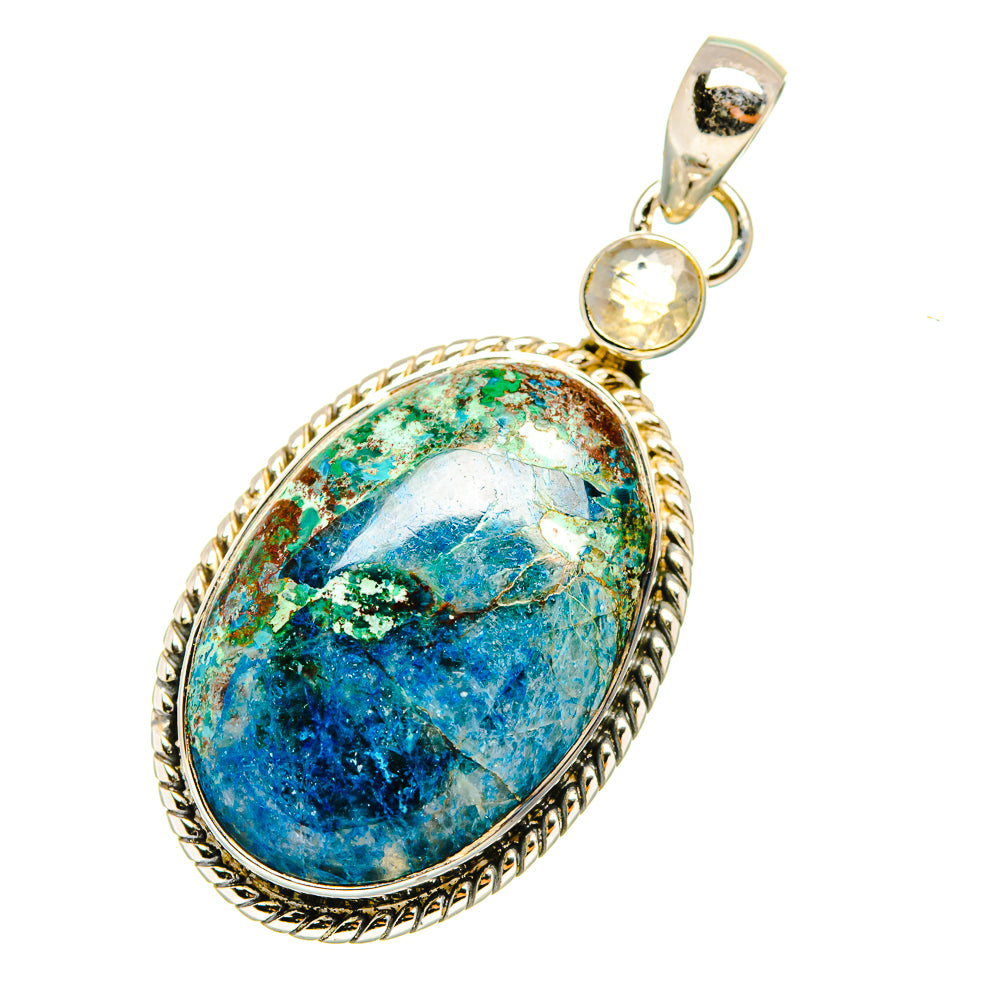 Chrysocolla Pendants handcrafted by Anasilvercos - PD7161