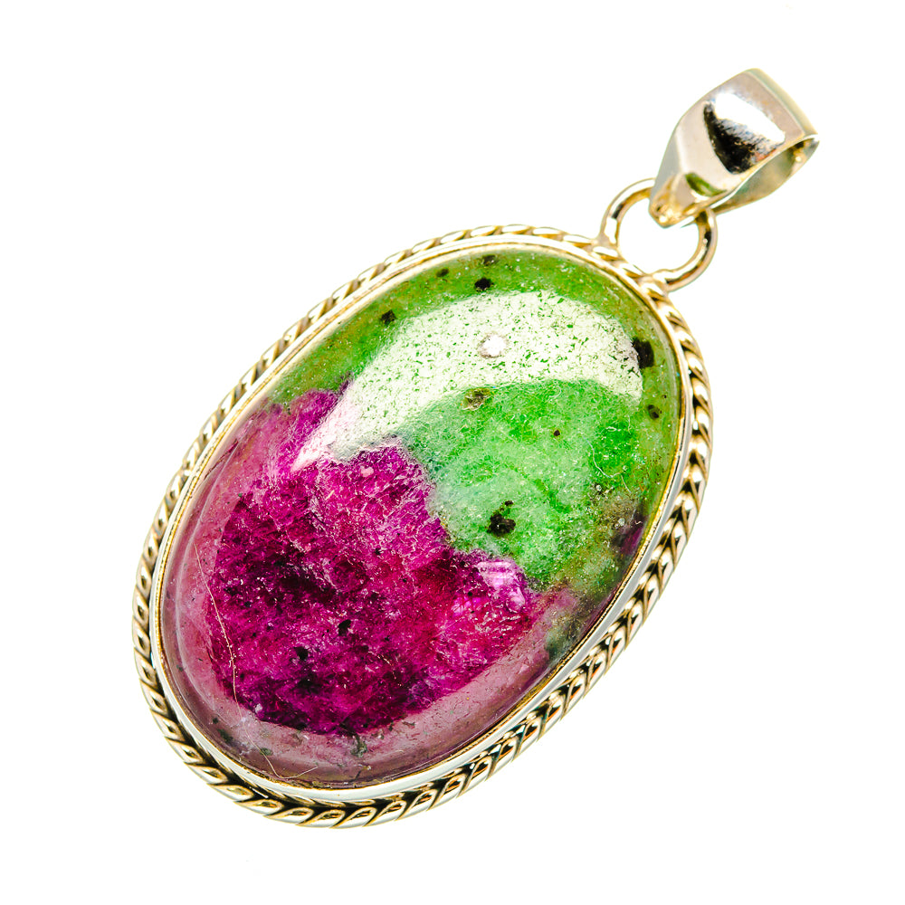 Ruby Zoisite Pendants handcrafted by Anasilvercos - PD7170