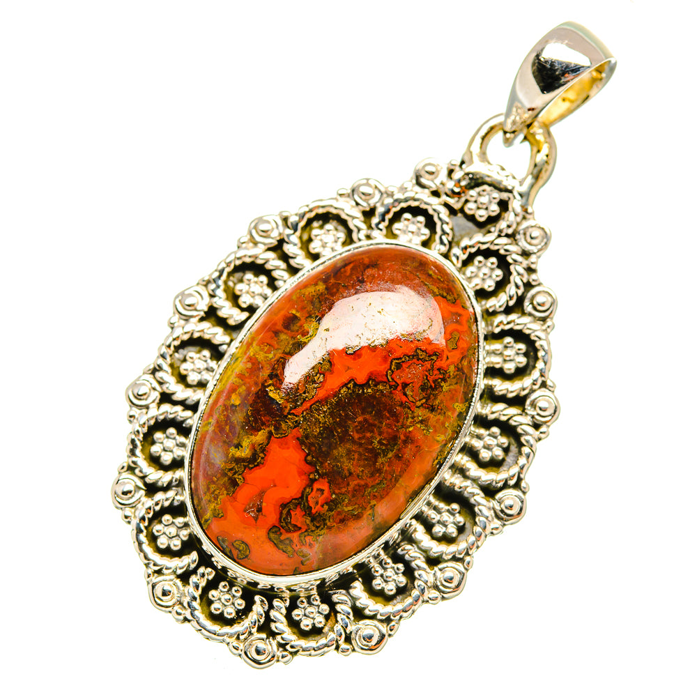 Moroccan Agate Pendants handcrafted by Anasilvercos - PD7171