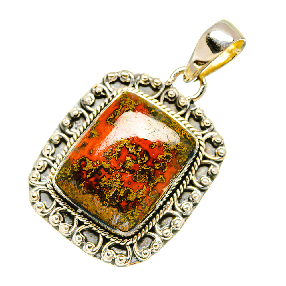 Moroccan Agate Pendants handcrafted by Anasilvercos - PD7175