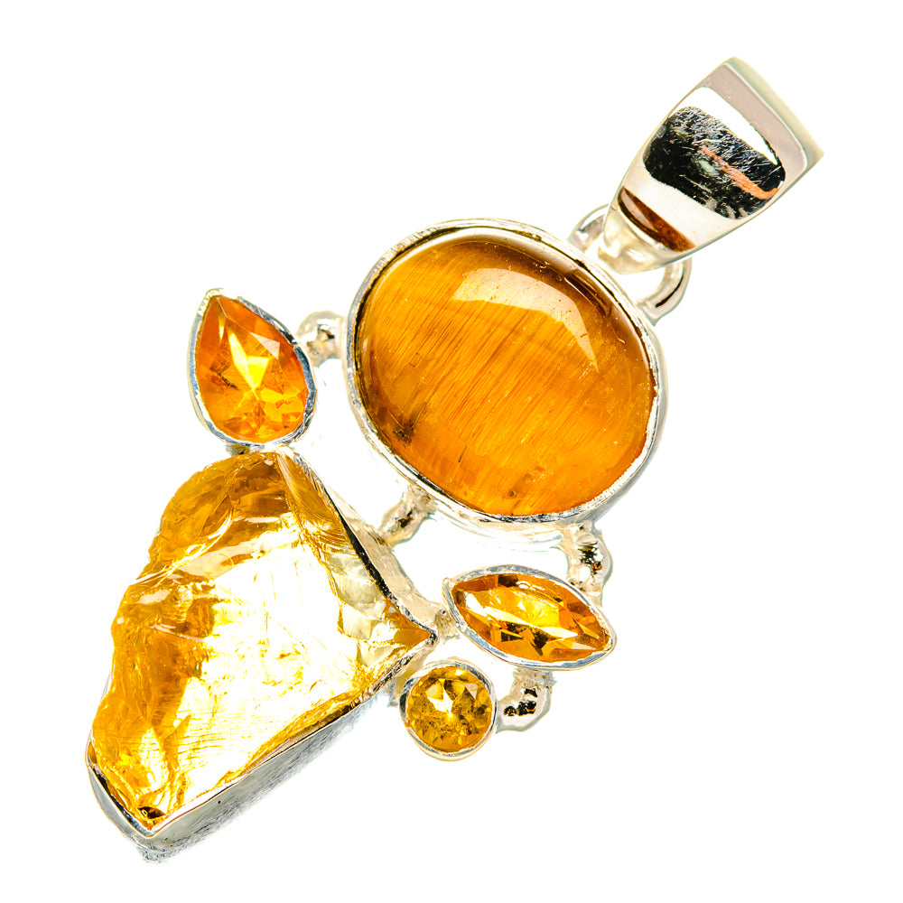 Citrine Pendants handcrafted by Anasilvercos - PD7180