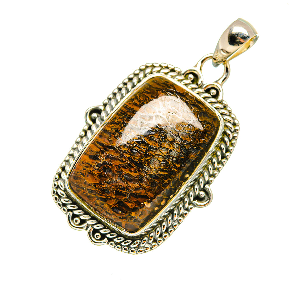 Dinosaur Bone Pendants handcrafted by Anasilvercos - PD7182