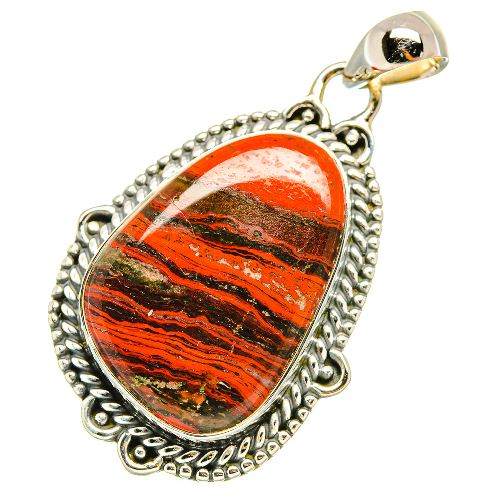 Red Jasper Pendants handcrafted by Anasilvercos - PD7187