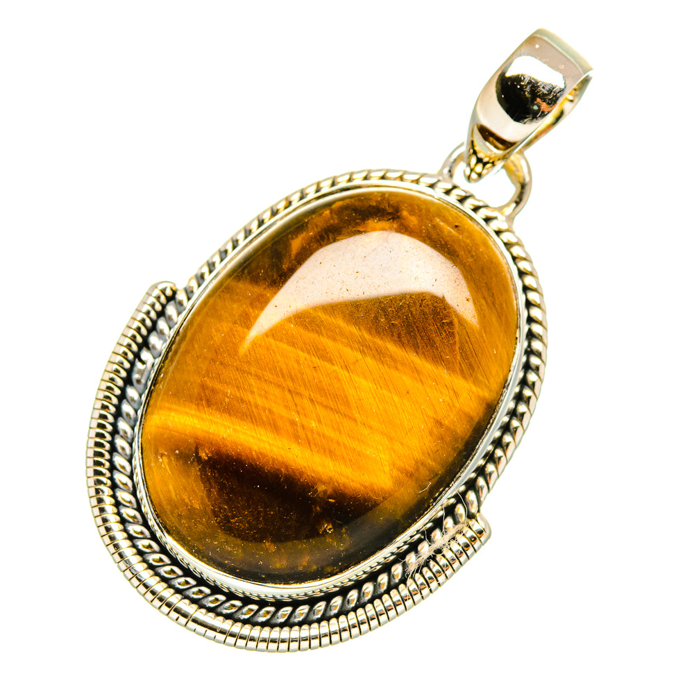 Tiger Eye Pendants handcrafted by Anasilvercos - PD7190