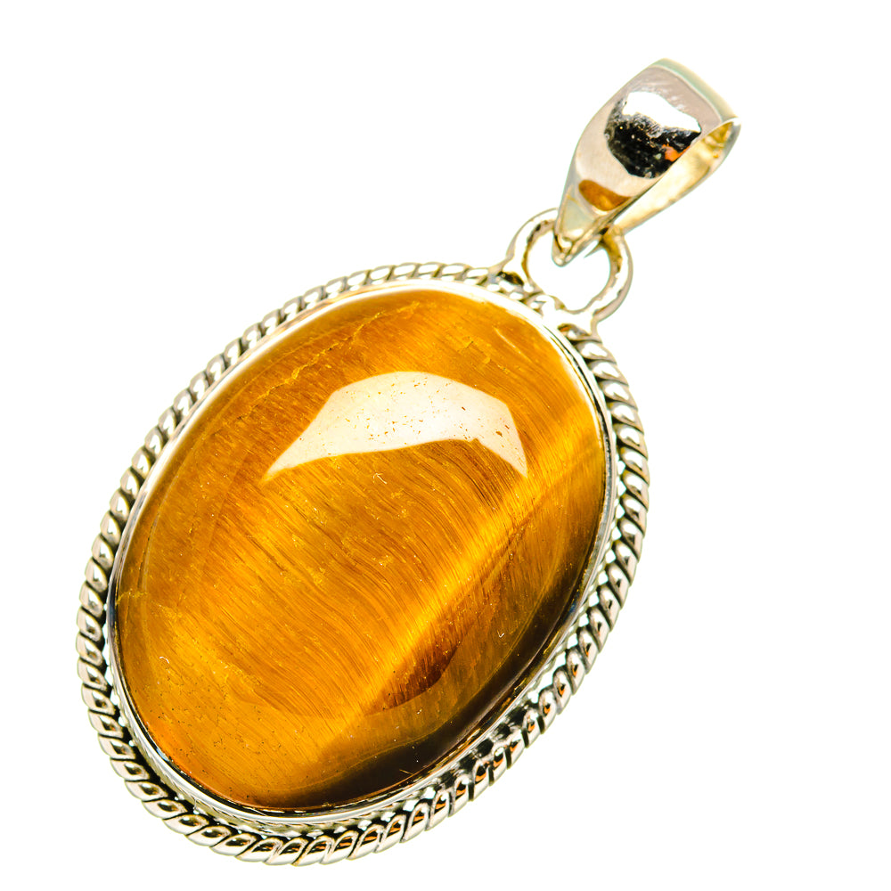 Tiger Eye Pendants handcrafted by Anasilvercos - PD7191