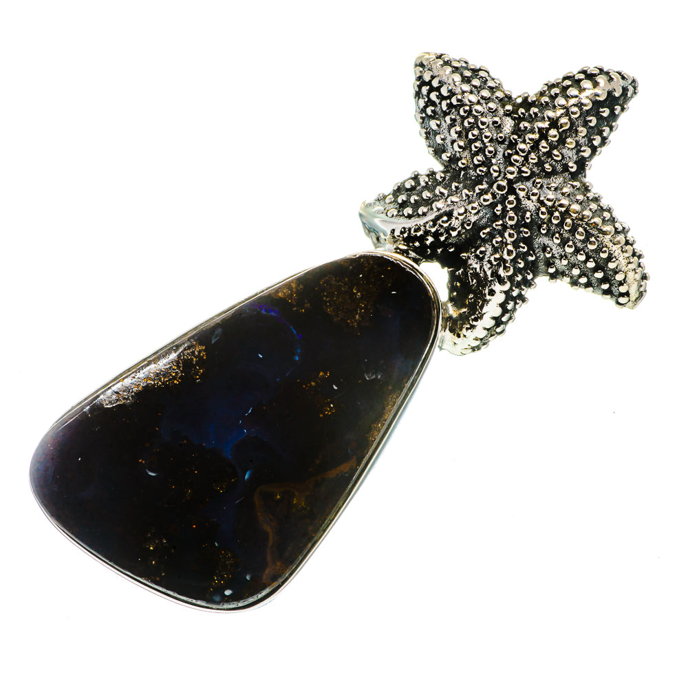 Boulder Opal Starfish Pendants handcrafted by Anasilvercos - PD720162
