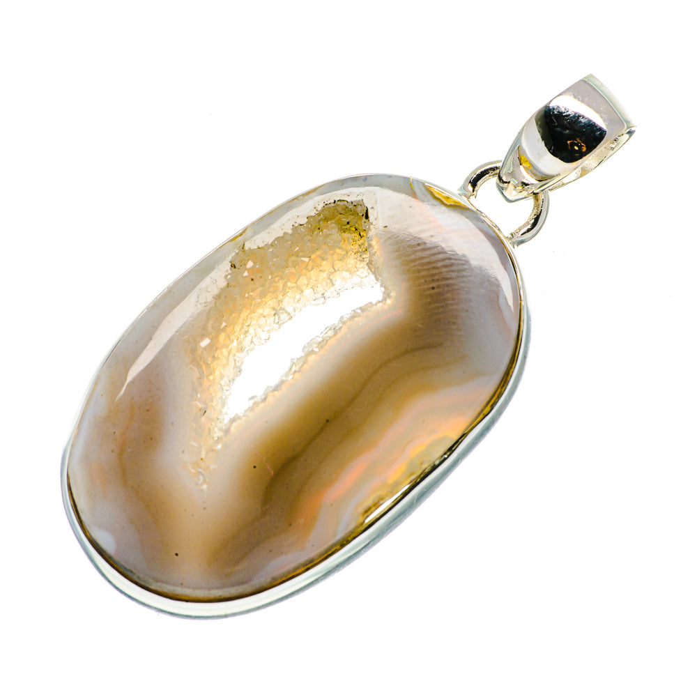 Coconut Geode Druzy Pendants handcrafted by Anasilvercos - PD720385