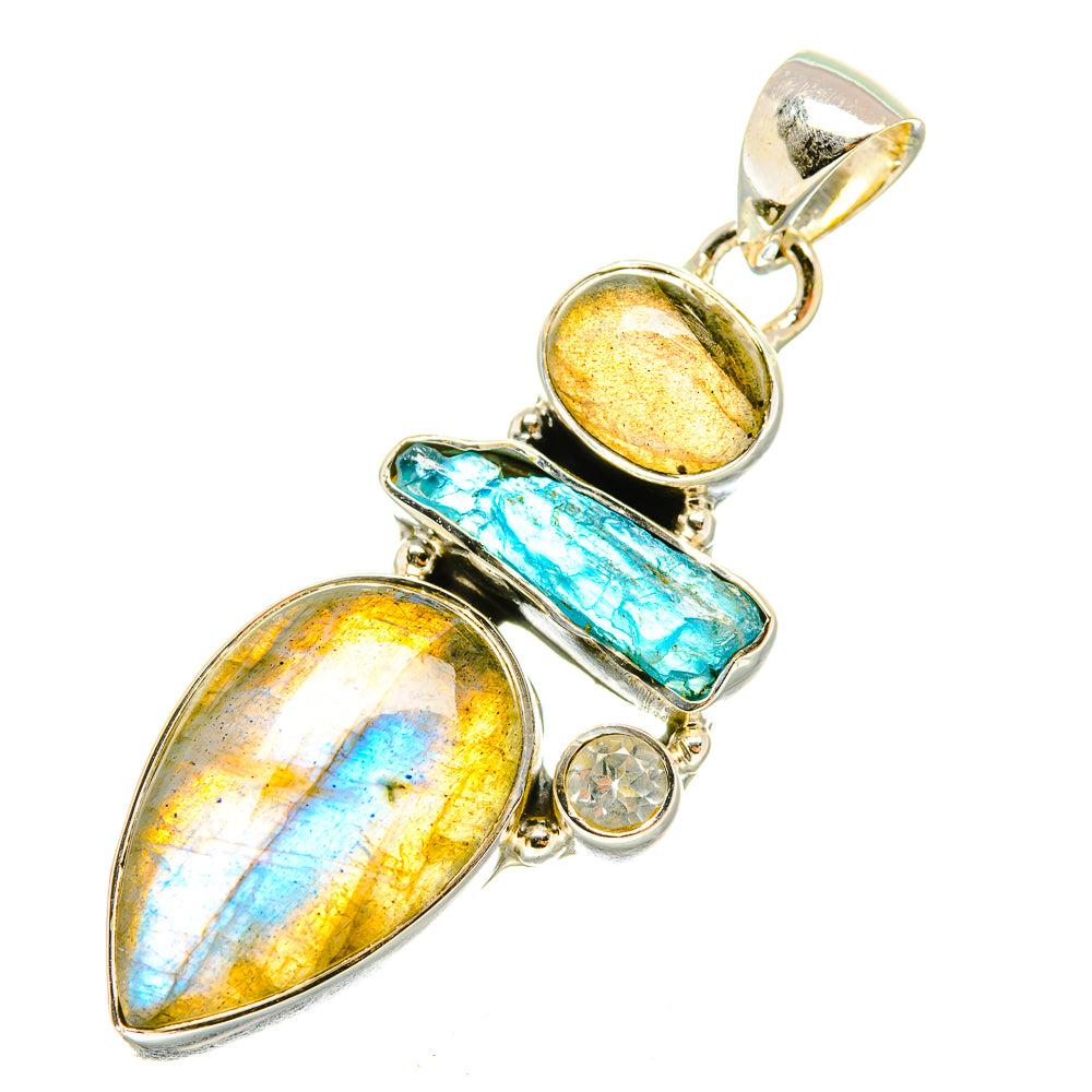 Labradorite Pendants handcrafted by Anasilvercos - PD7212