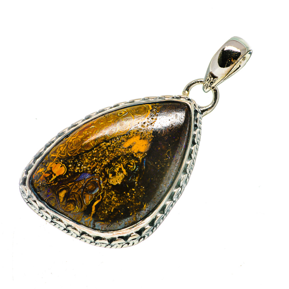 Boulder Opal Pendants handcrafted by Anasilvercos - PD721413