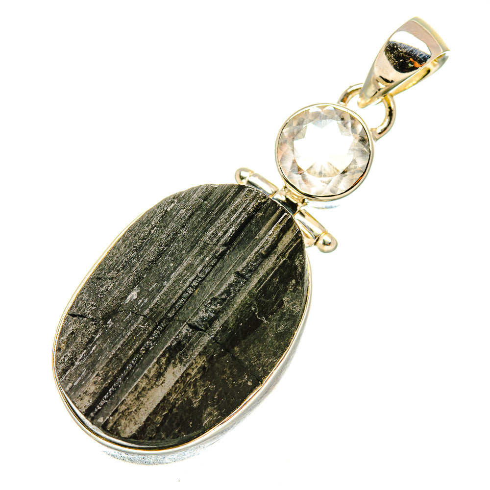 Black Tourmaline Pendants handcrafted by Anasilvercos - PD7222