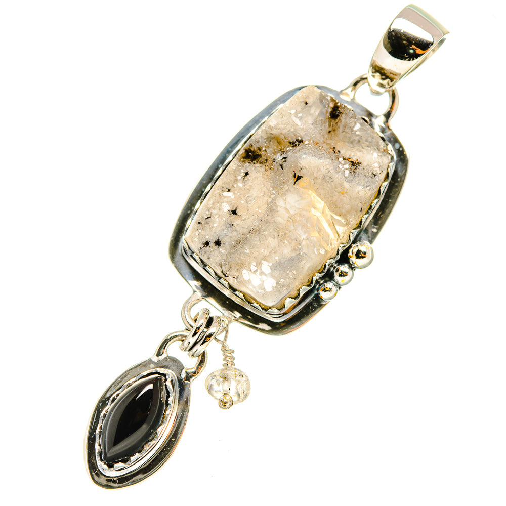 Desert Druzy Pendants handcrafted by Anasilvercos - PD7227