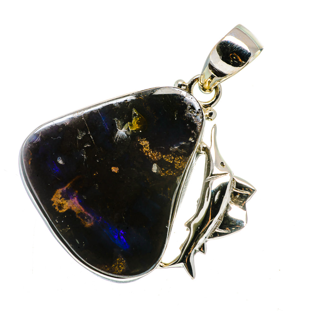 Boulder Opal Pendants handcrafted by Anasilvercos - PD722922