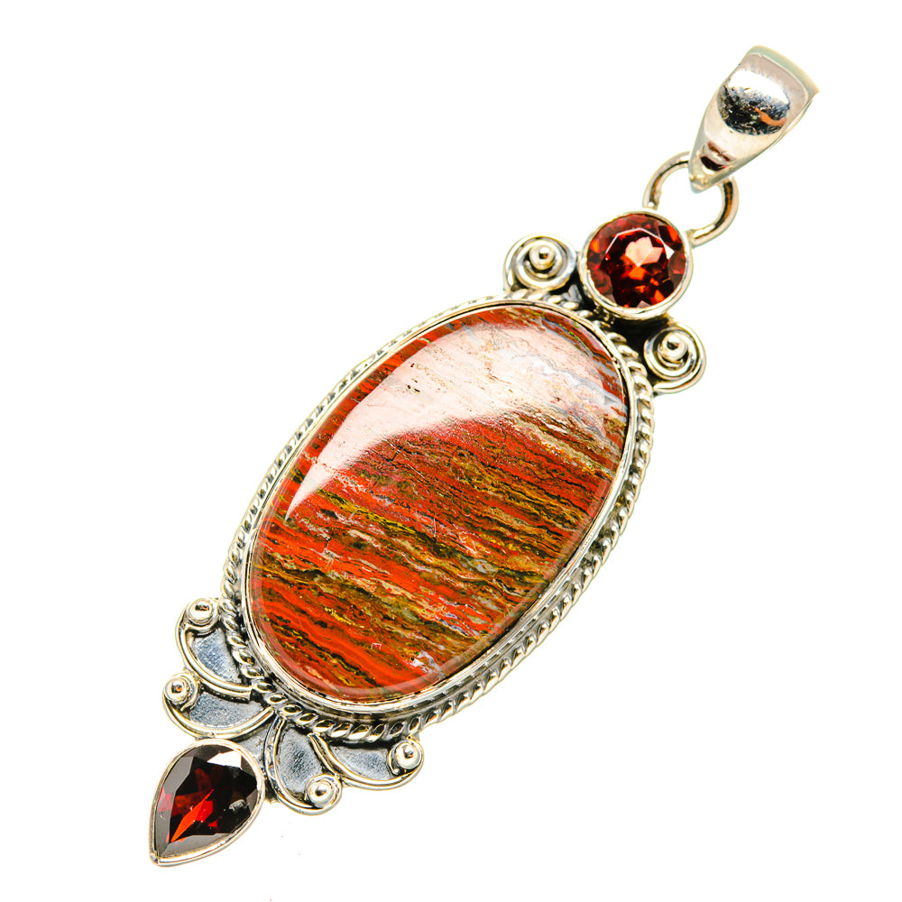 Red Jasper Pendants handcrafted by Anasilvercos - PD7231