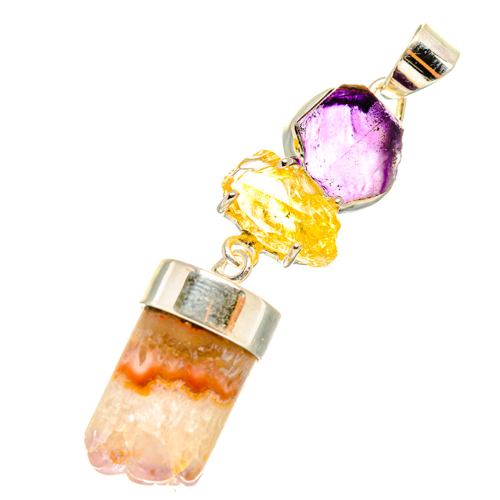 Amethyst Stalactite Pendants handcrafted by Anasilvercos - PD7234
