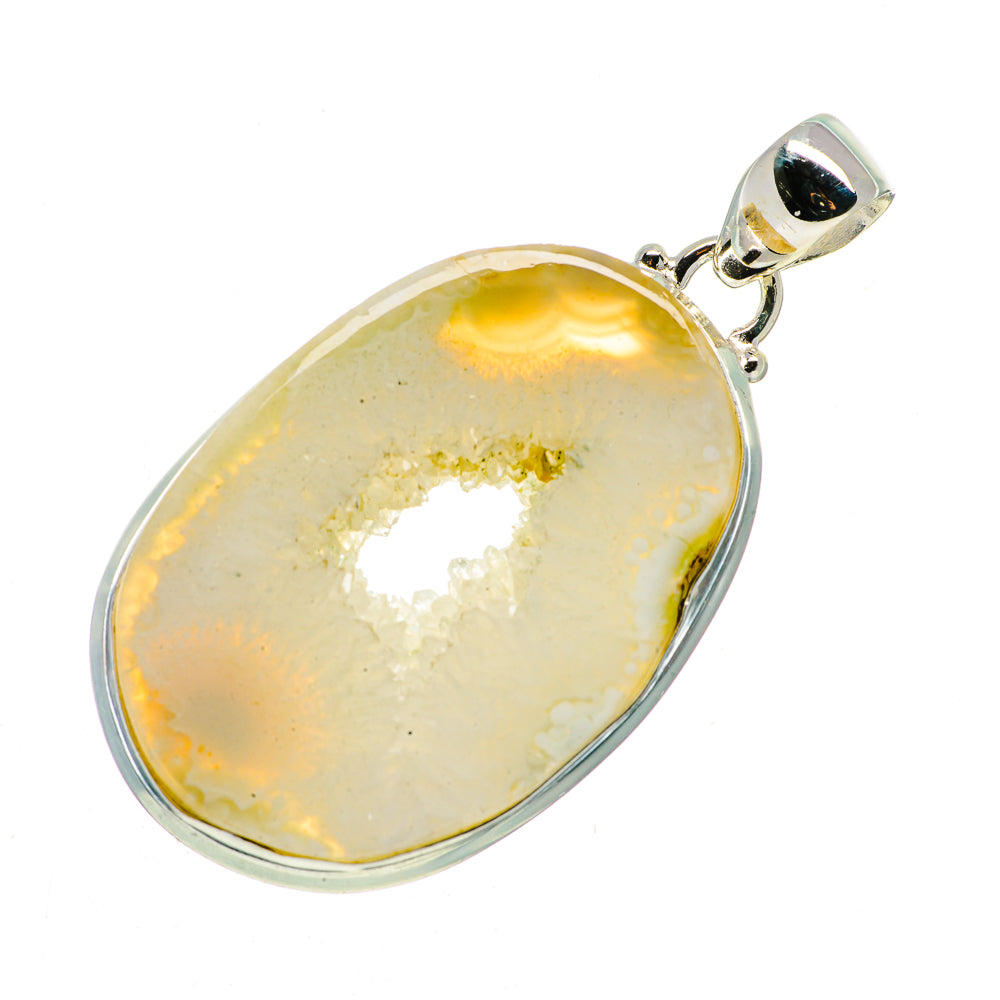 Coconut Geode Druzy Pendants handcrafted by Anasilvercos - PD724151