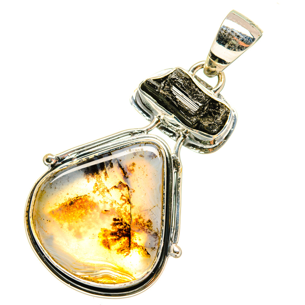 Scenic Dendritic Agate Pendants handcrafted by Anasilvercos - PD7242