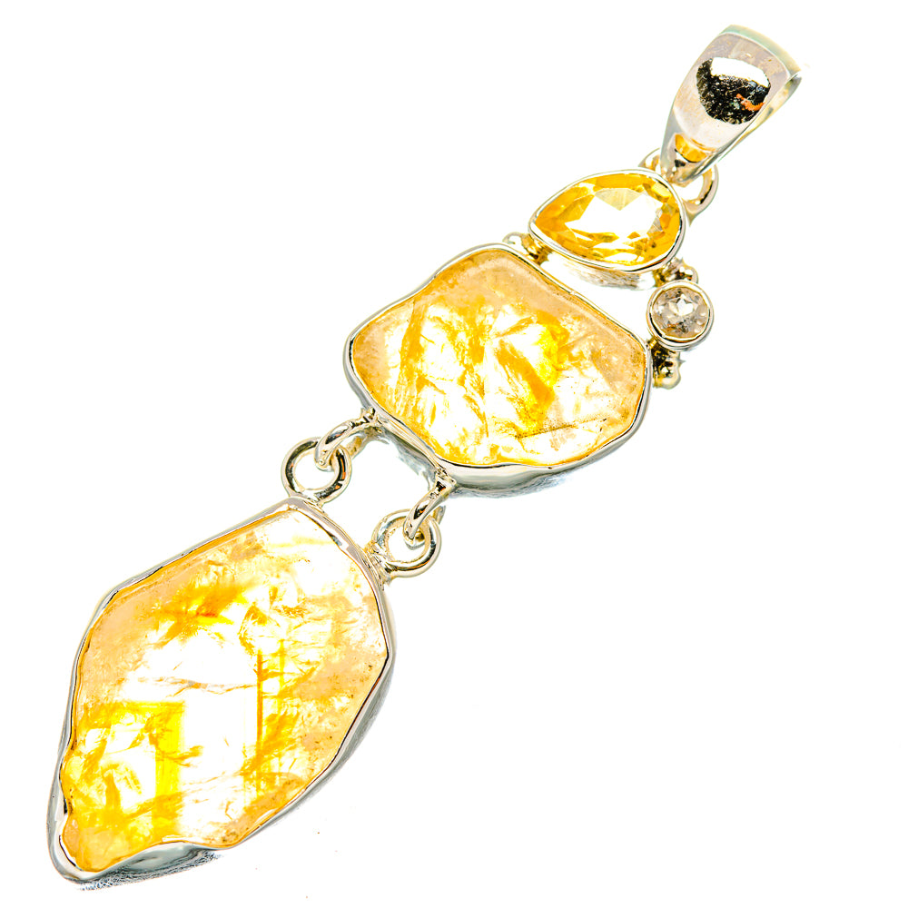 Citrine Pendants handcrafted by Anasilvercos - PD7246