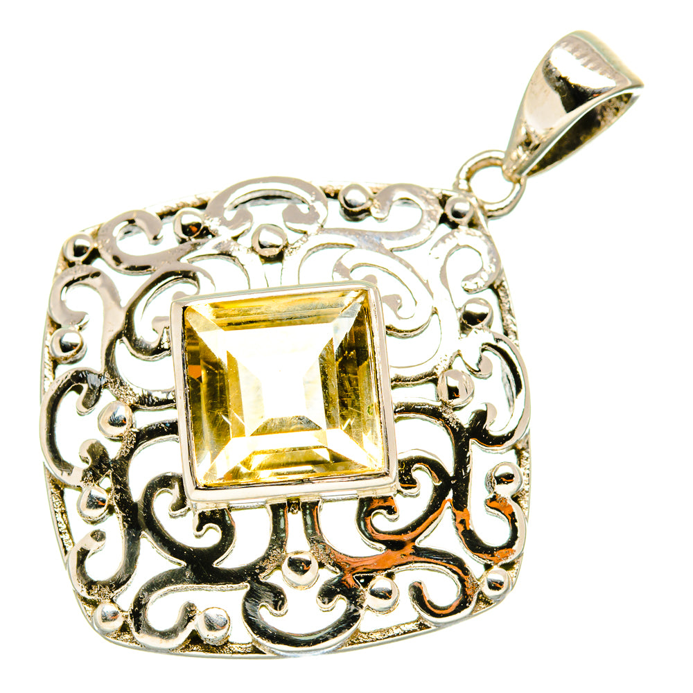 Citrine Pendants handcrafted by Anasilvercos - PD7260