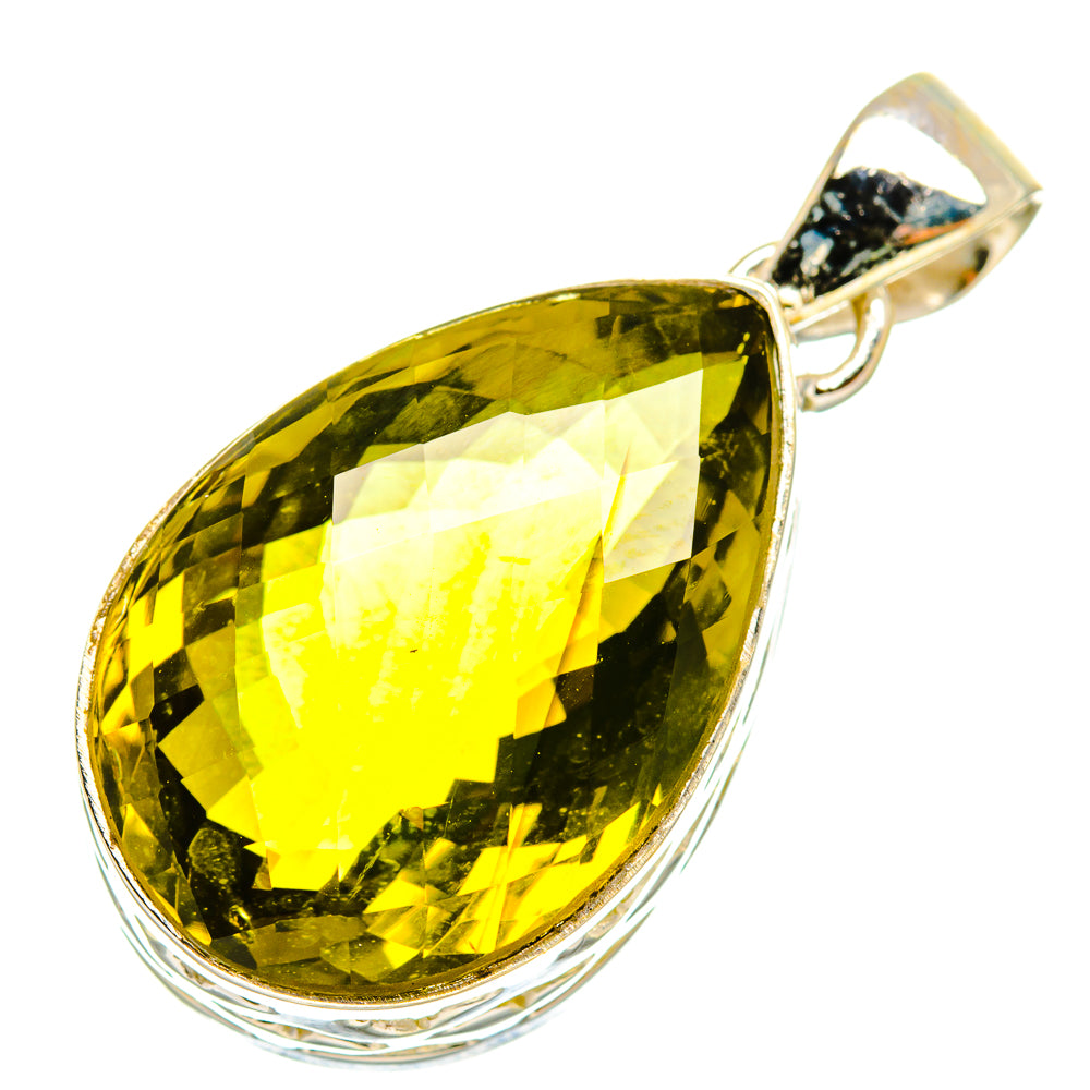 Olive Quartz Pendants handcrafted by Anasilvercos - PD7265