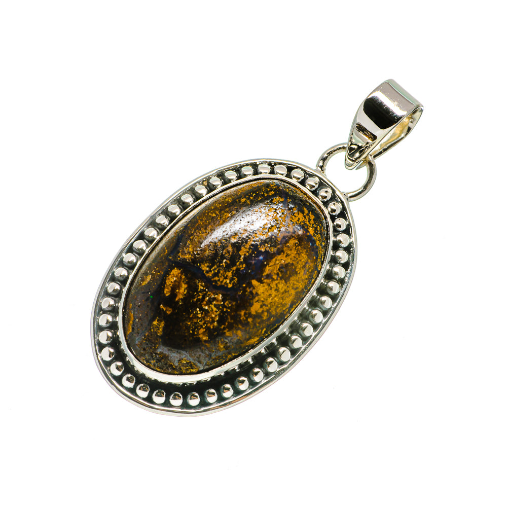 Boulder Opal Pendants handcrafted by Anasilvercos - PD728293