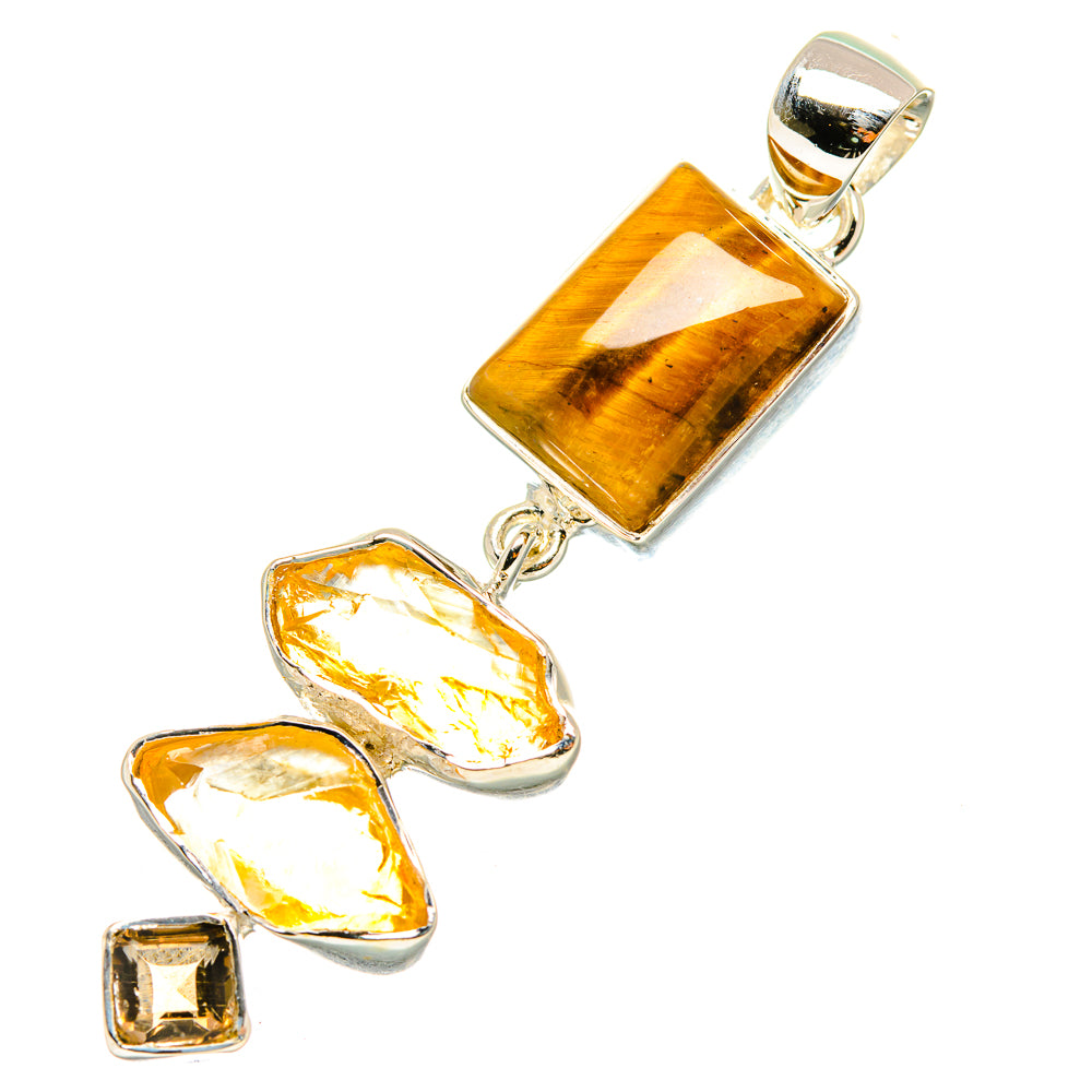 Tiger Eye Pendants handcrafted by Anasilvercos - PD7287