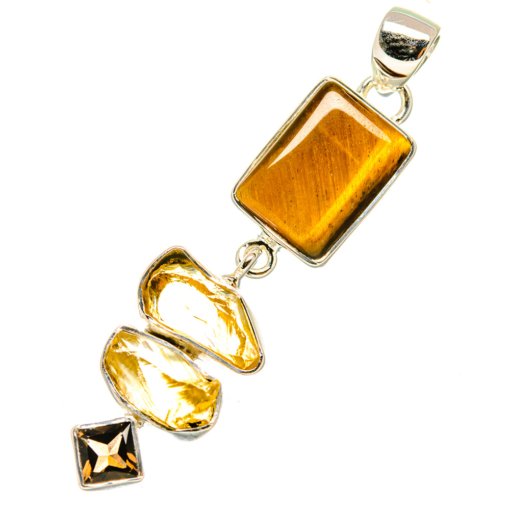 Tiger Eye Pendants handcrafted by Anasilvercos - PD7288