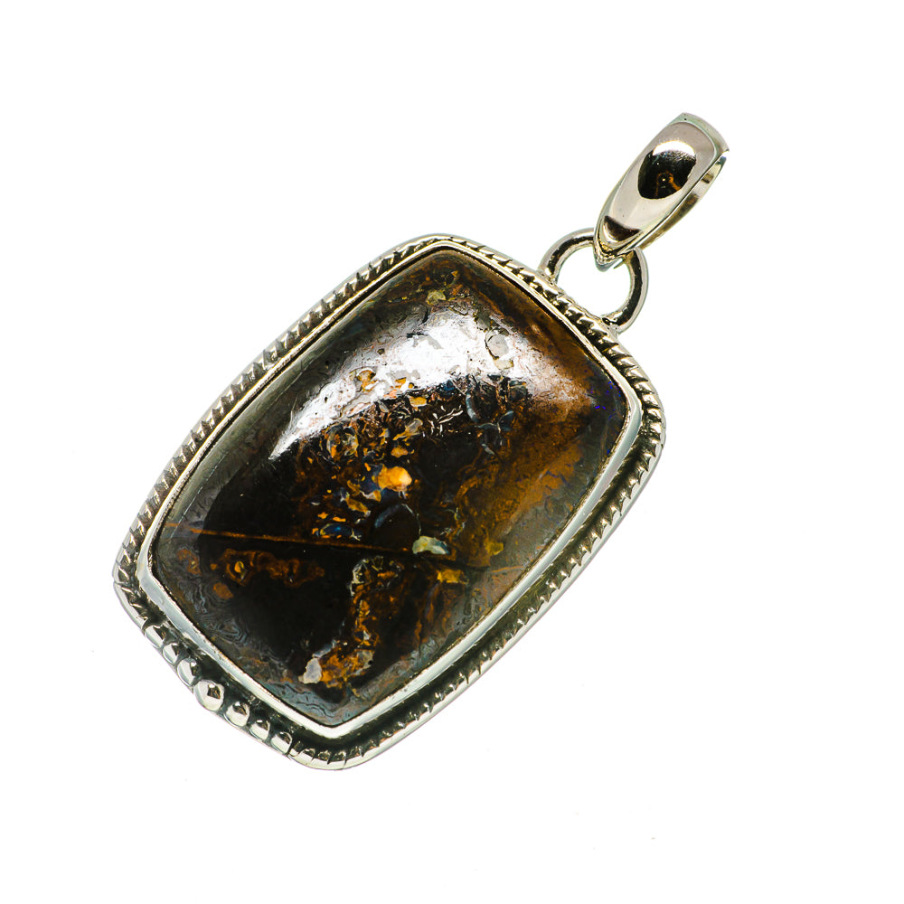 Boulder Opal Pendants handcrafted by Anasilvercos - PD728935