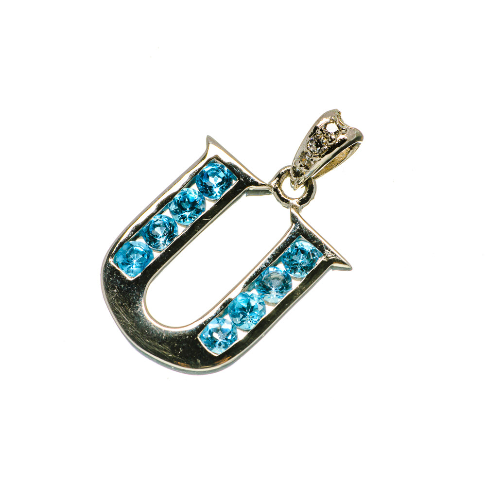 Blue Topaz Pendants handcrafted by Anasilvercos - PD730278