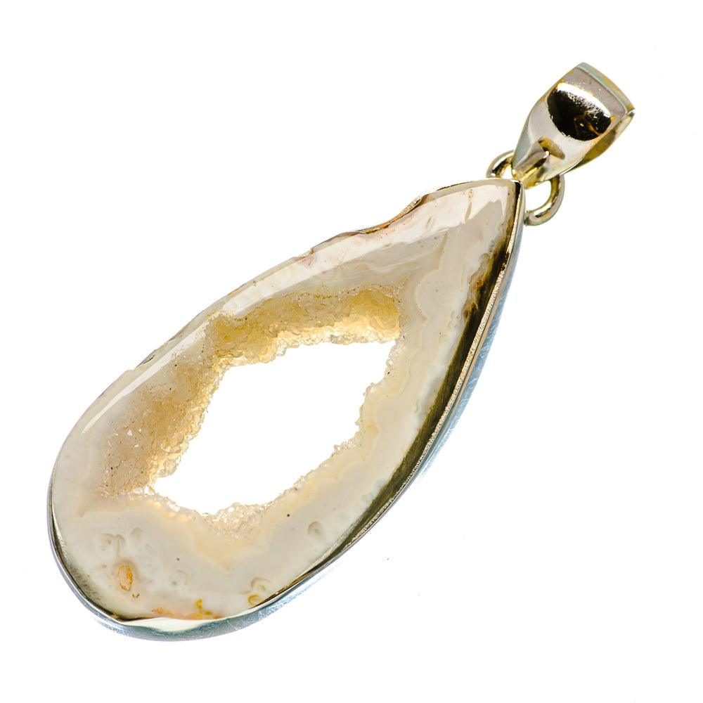 Coconut Geode Druzy Pendants handcrafted by Anasilvercos - PD730974