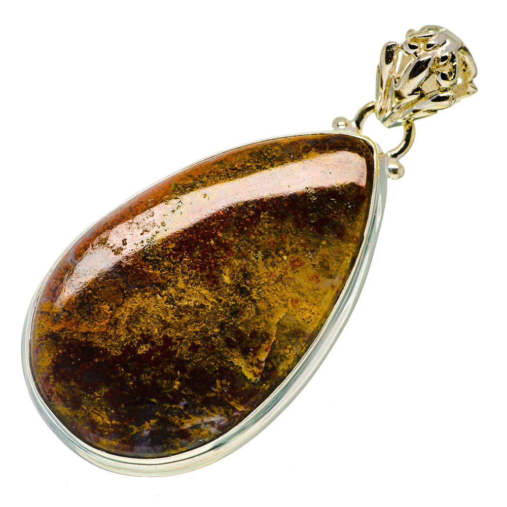Indonesian Plume Agate Pendants handcrafted by Anasilvercos - PD731146
