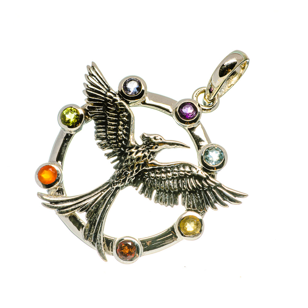 Multi-Stone Chakra Pendants handcrafted by Anasilvercos - PD731936
