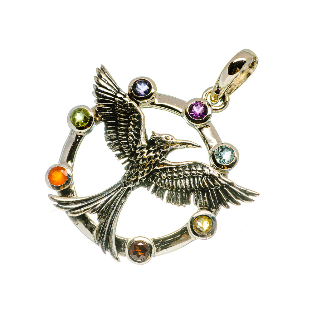 Multi-Stone Chakra Pendants handcrafted by Anasilvercos - PD731976