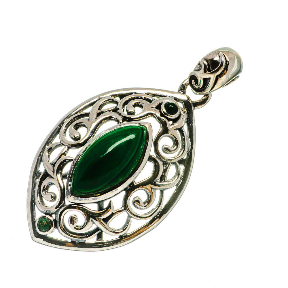 Malachite Pendants handcrafted by Anasilvercos - PD732101