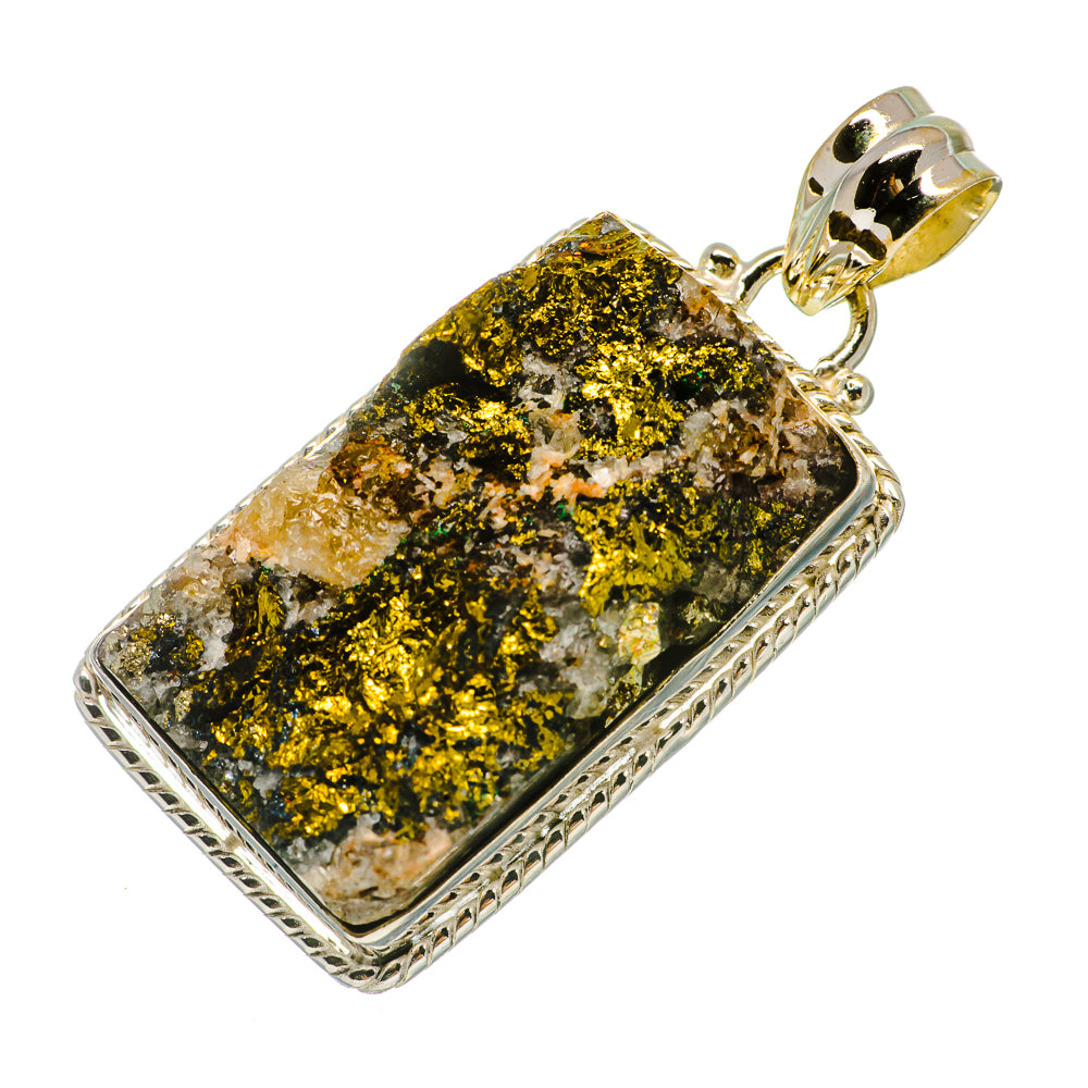 Spectro Pyrite Druzy Pendants handcrafted by Anasilvercos - PD732238