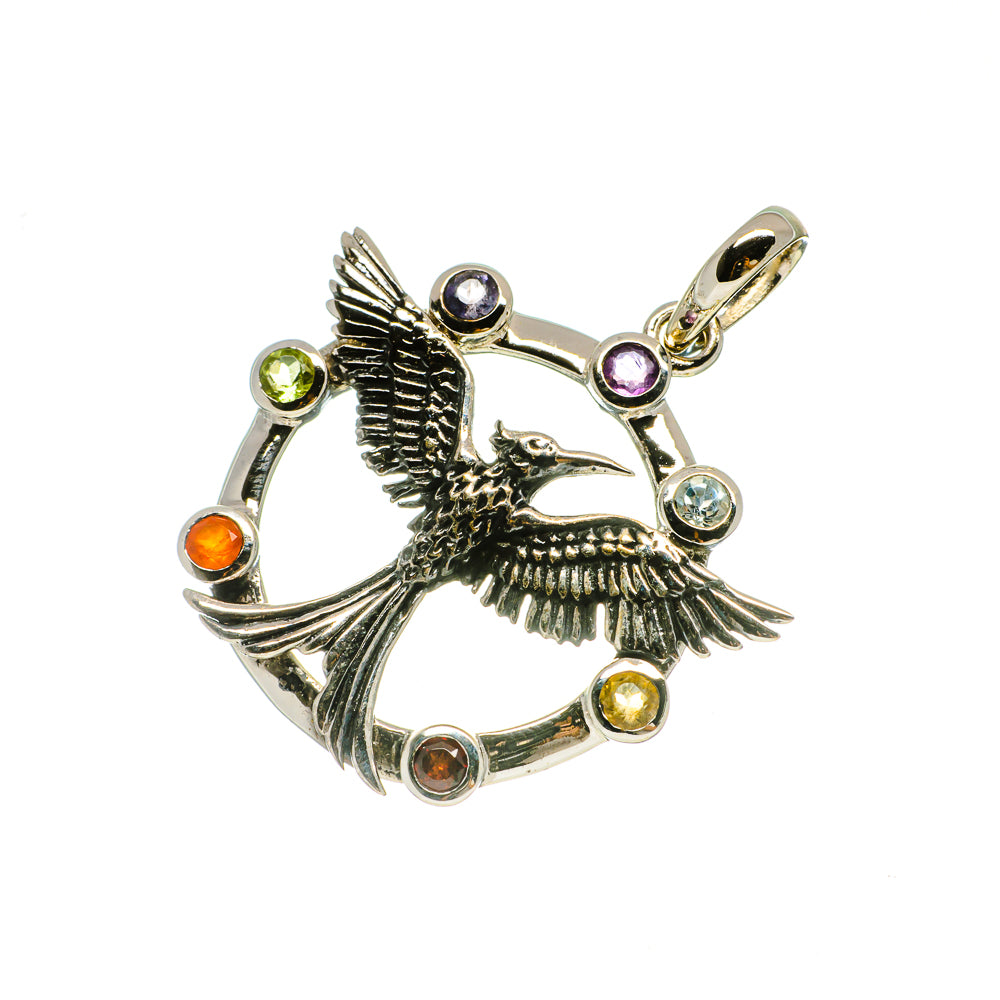 Multi-Stone Chakra Pendants handcrafted by Anasilvercos - PD732535