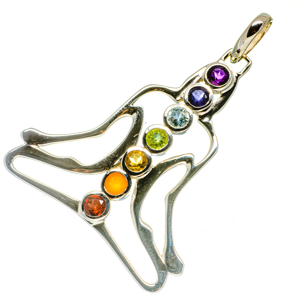 Multi-Stone Chakra Pendants handcrafted by Anasilvercos - PD732652