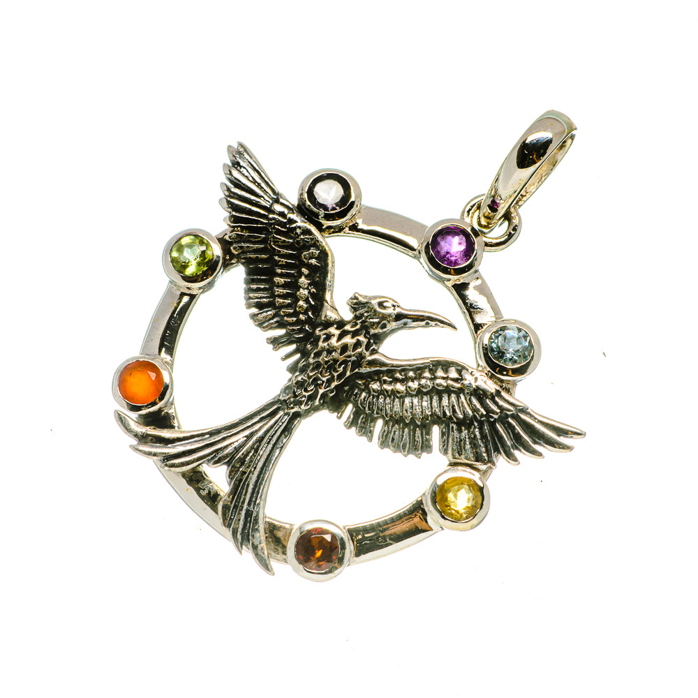 Multi-Stone Chakra Pendants handcrafted by Anasilvercos - PD732669