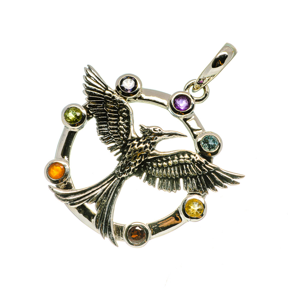 Multi-Stone Chakra Pendants handcrafted by Anasilvercos - PD732835