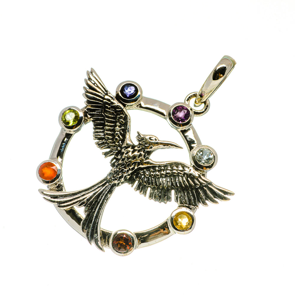 Multi-Stone Chakra Pendants handcrafted by Anasilvercos - PD733166