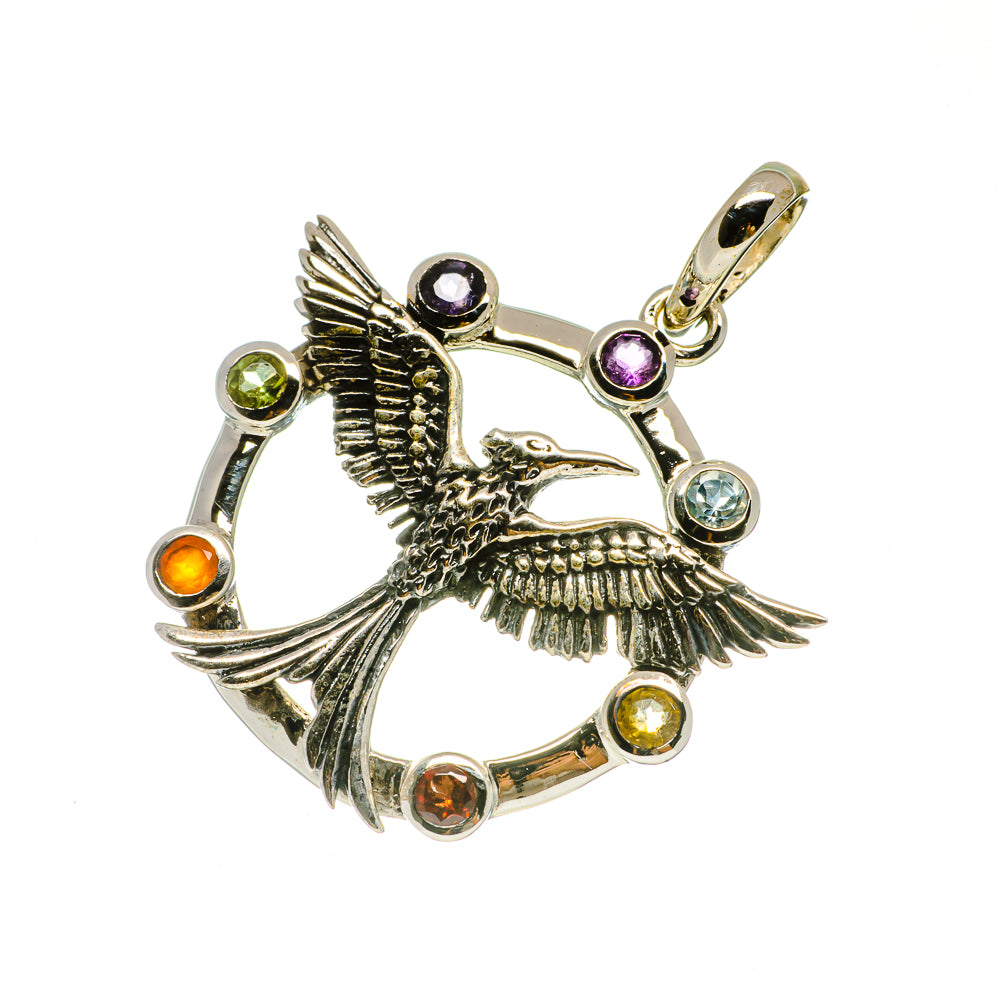 Multi-Stone Chakra Pendants handcrafted by Anasilvercos - PD733172