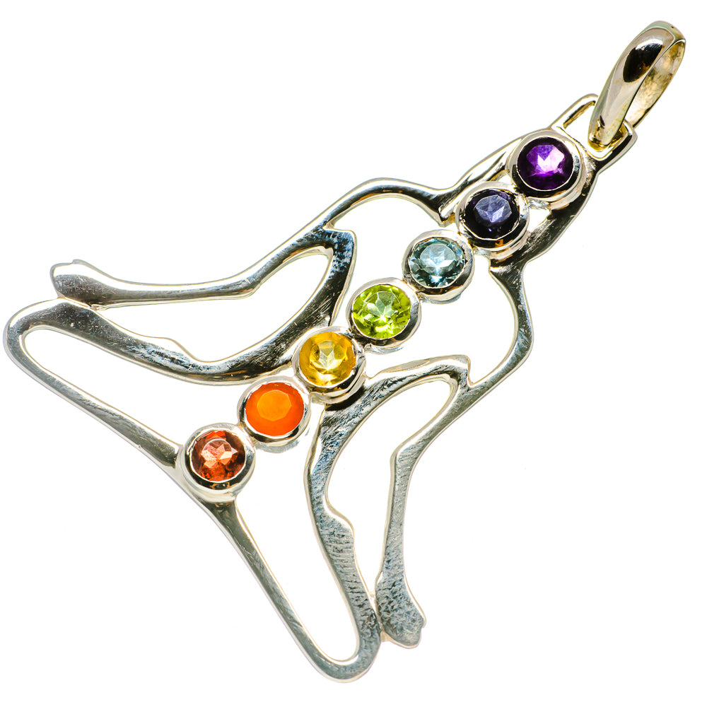 Multi-Stone Chakra Pendants handcrafted by Anasilvercos - PD733189