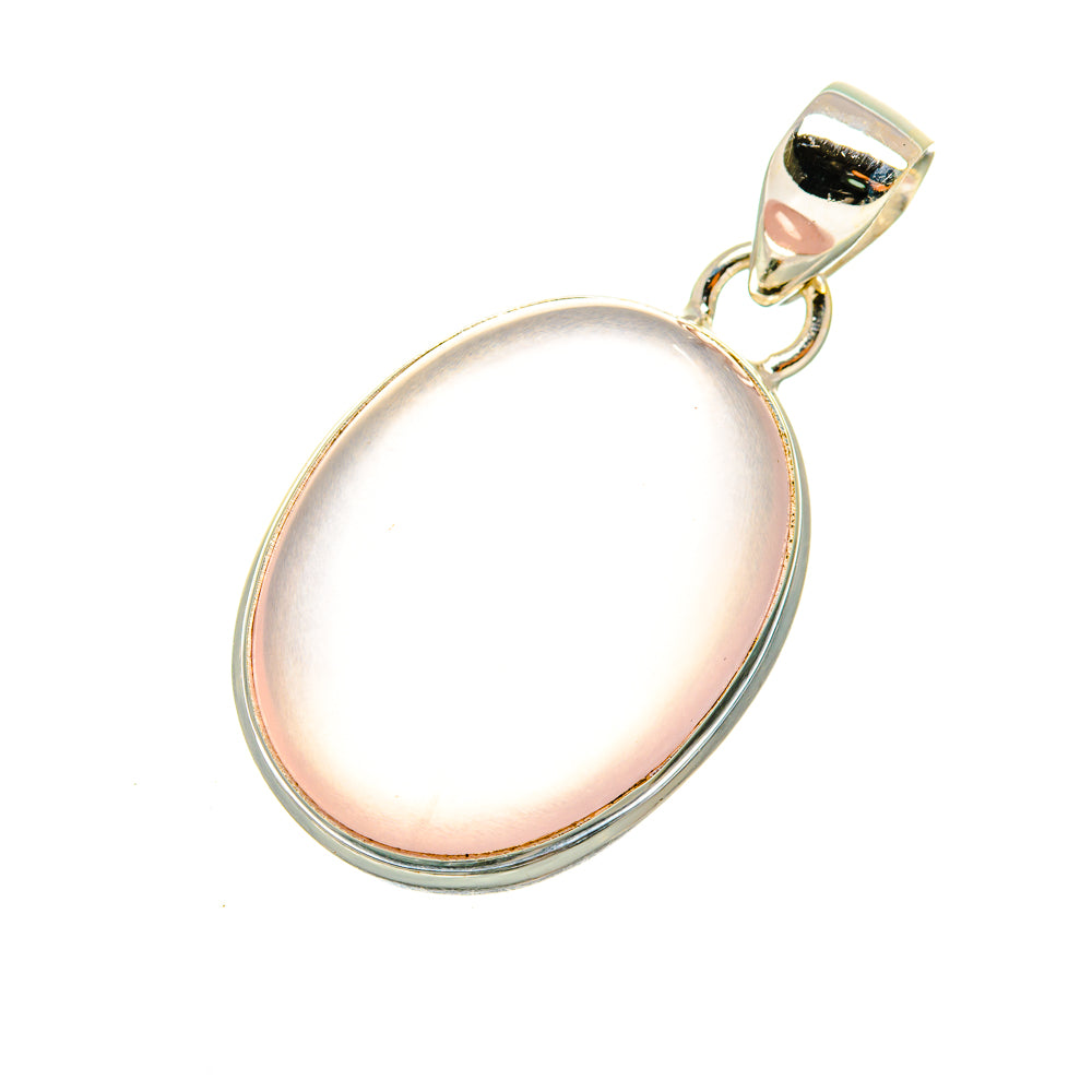 Rose Quartz Pendants handcrafted by Anasilvercos - PD7332
