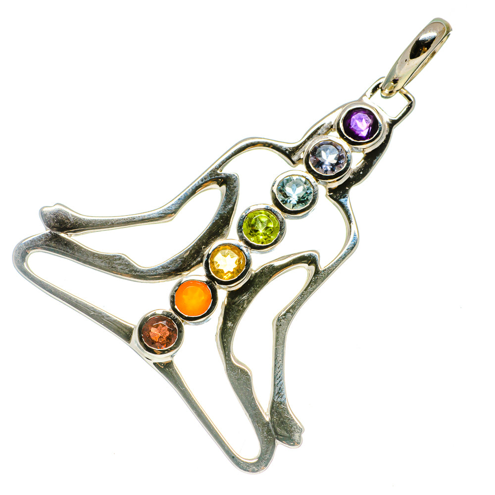 Multi-Stone Chakra Pendants handcrafted by Anasilvercos - PD733298