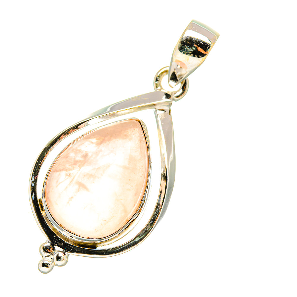 Rose Quartz Pendants handcrafted by Anasilvercos - PD7334
