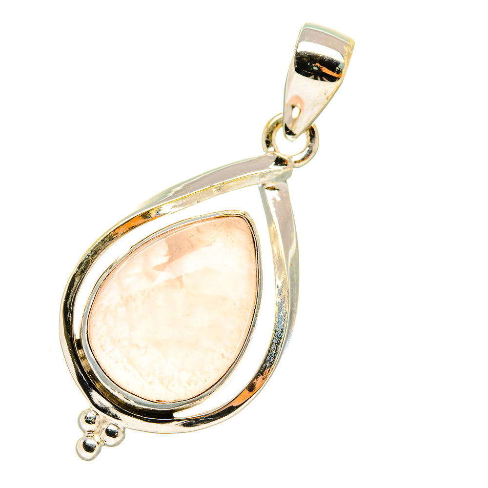 Rose Quartz Pendants handcrafted by Anasilvercos - PD7337