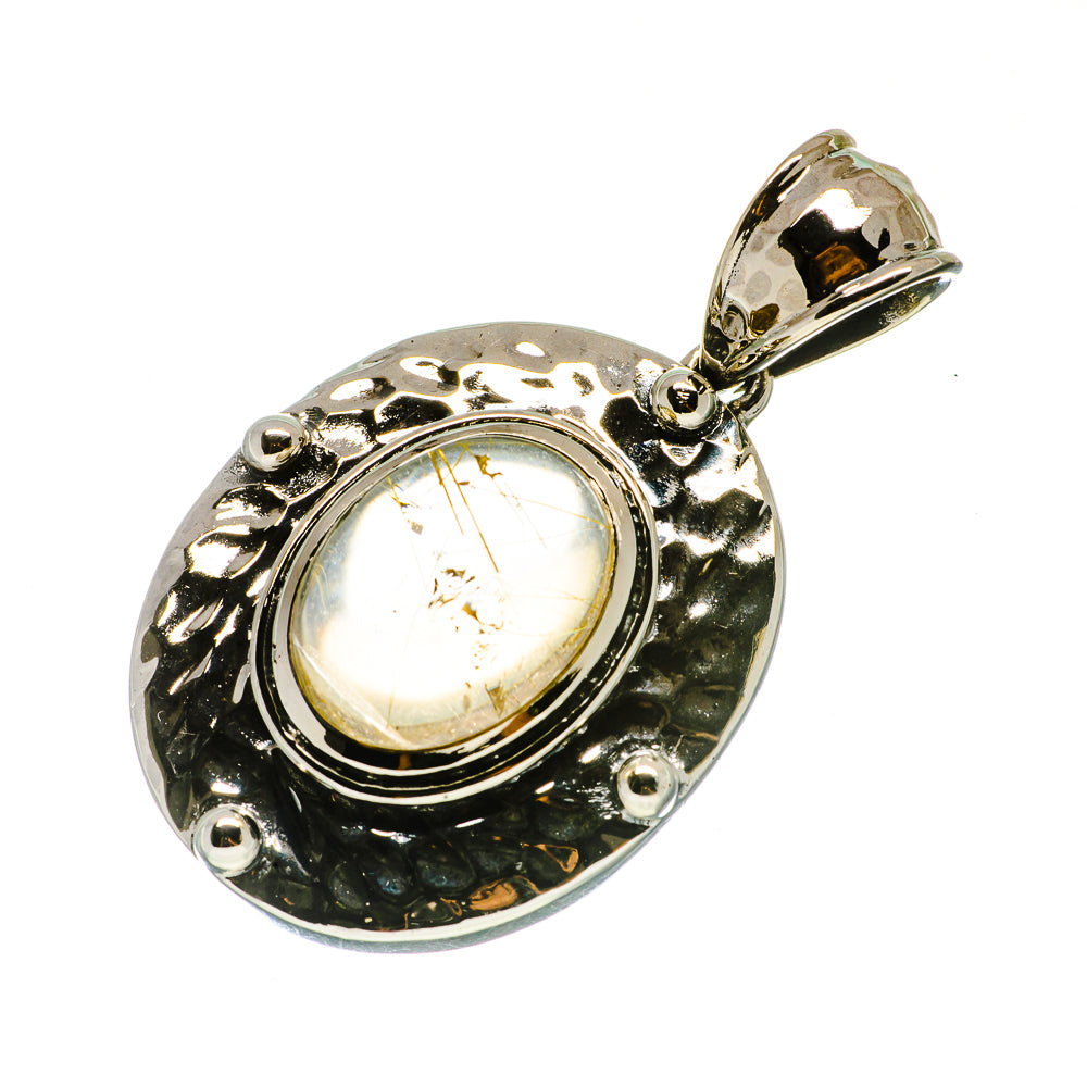 Rutilated Quartz Pendants handcrafted by Anasilvercos - PD733846