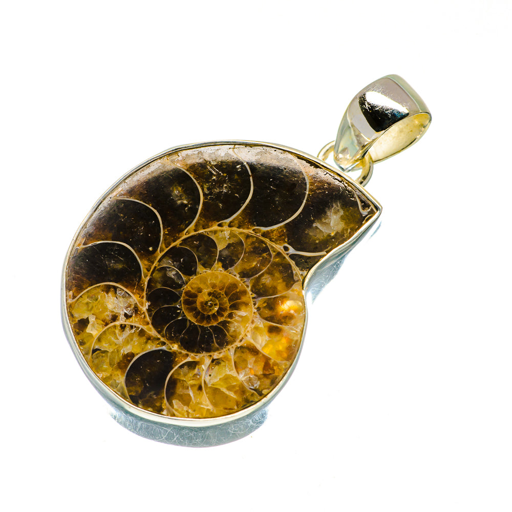 Ammolite Fossil Pendants handcrafted by Anasilvercos - PD733869