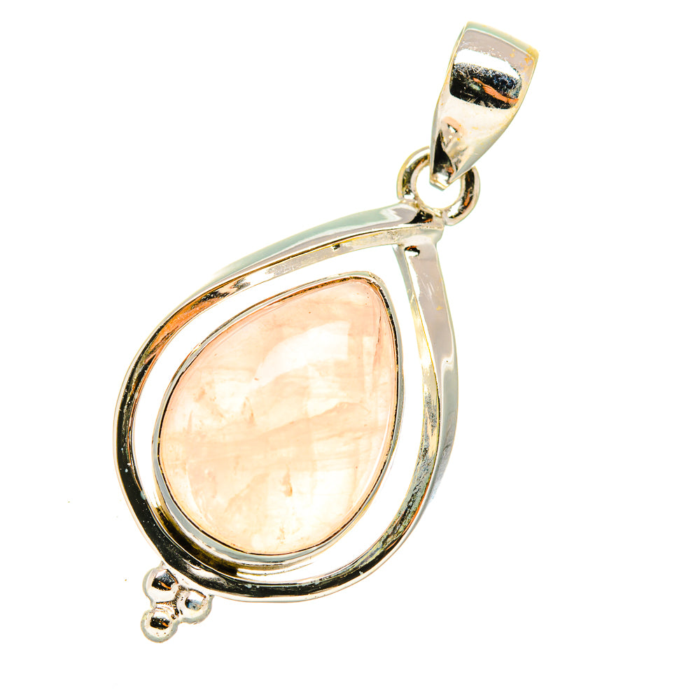 Rose Quartz Pendants handcrafted by Anasilvercos - PD7339