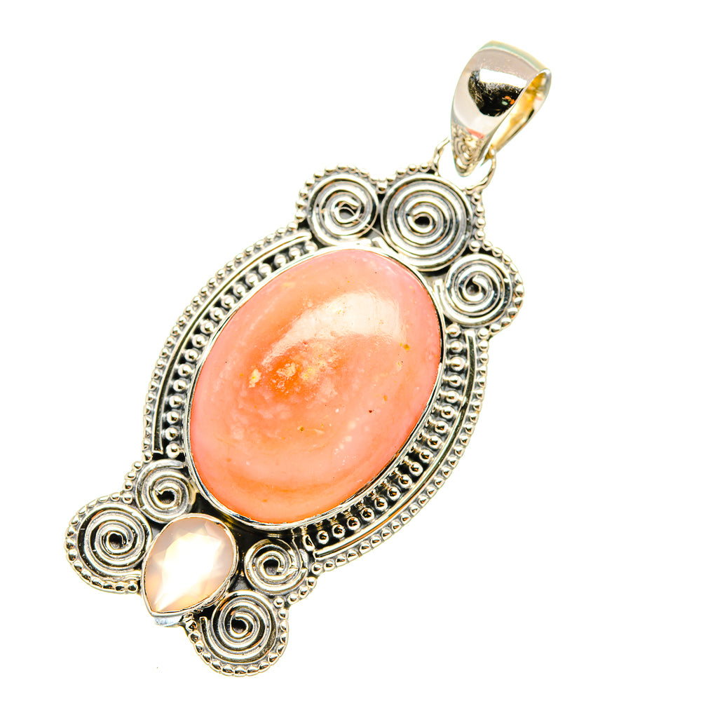 Pink Opal Pendants handcrafted by Anasilvercos - PD7341