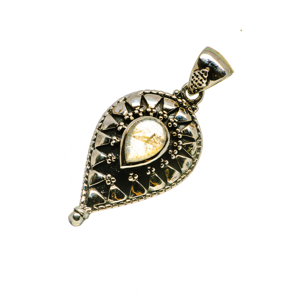 Rainbow Moonstone Pendants handcrafted by Anasilvercos - PD734401